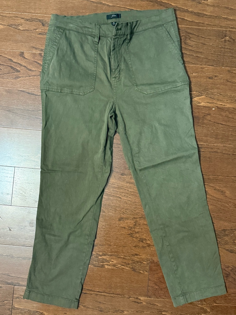 J. Crew Olive Green Vintage Straight Cargo Chinos